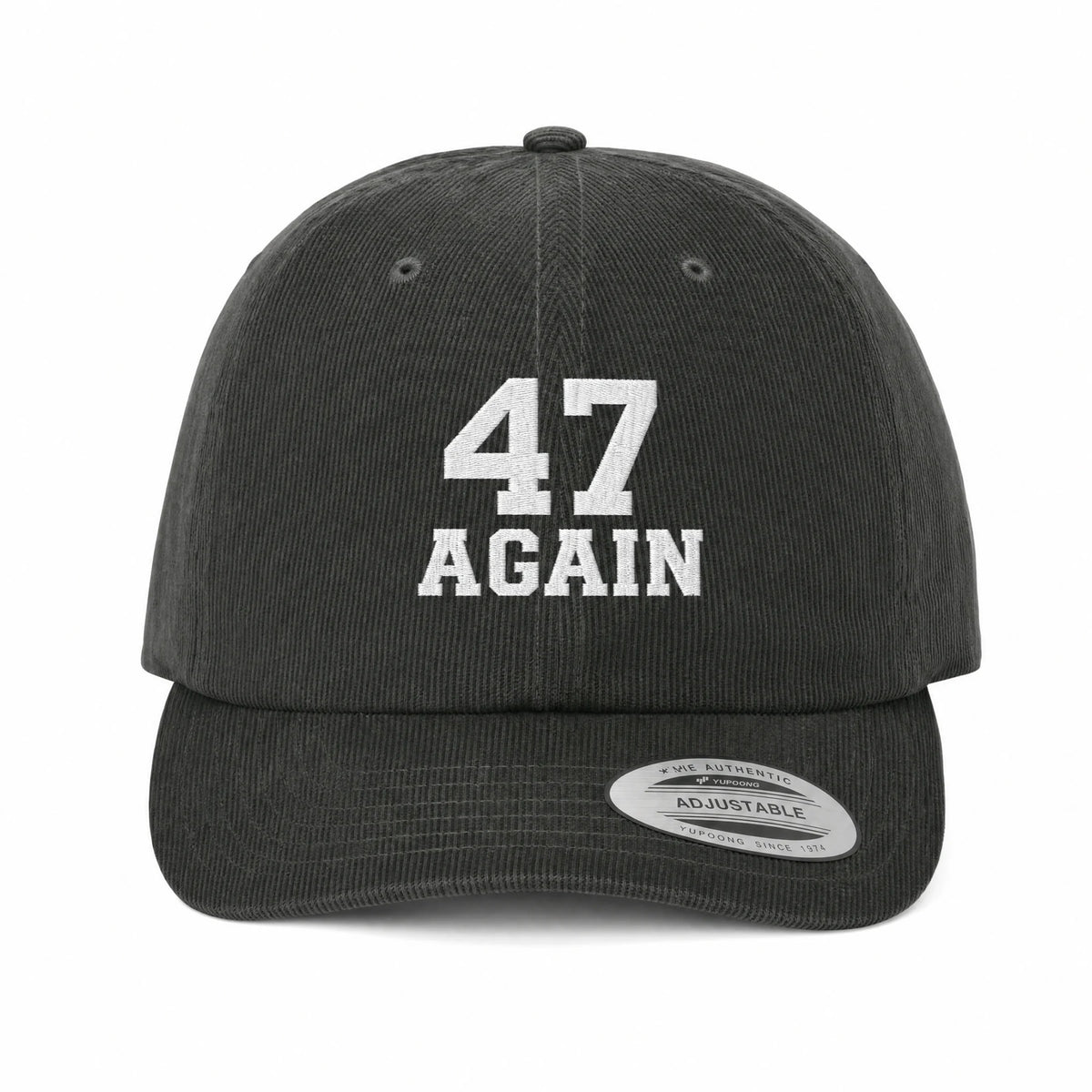 47 Again Corduroy Cap breathable crown details