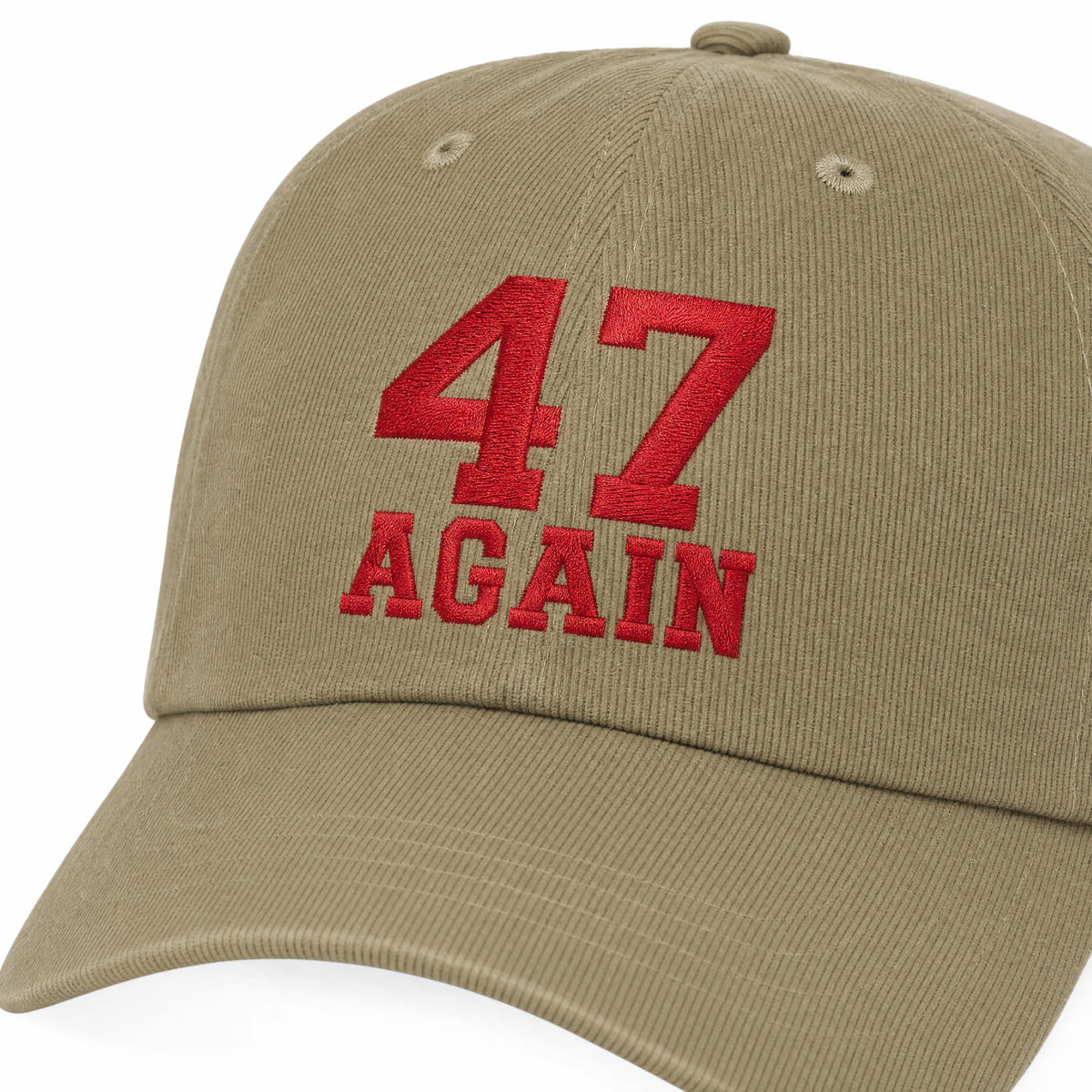 47 Again Corduroy Cap relaxed low-profile cap shape