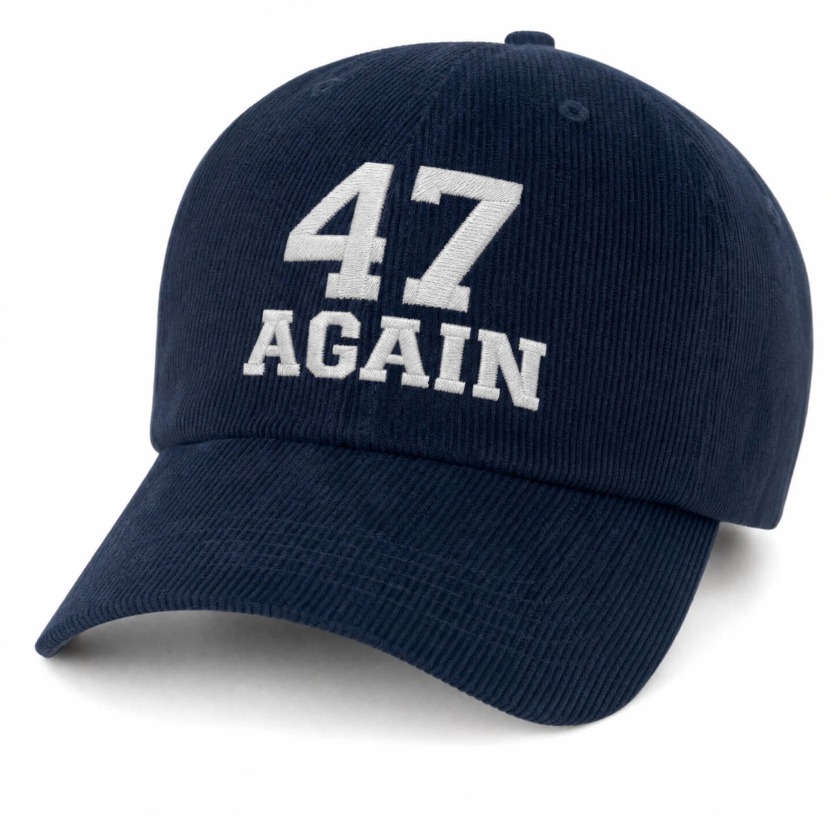 47 Again Corduroy Cap hideaway strap closure and everyday fit