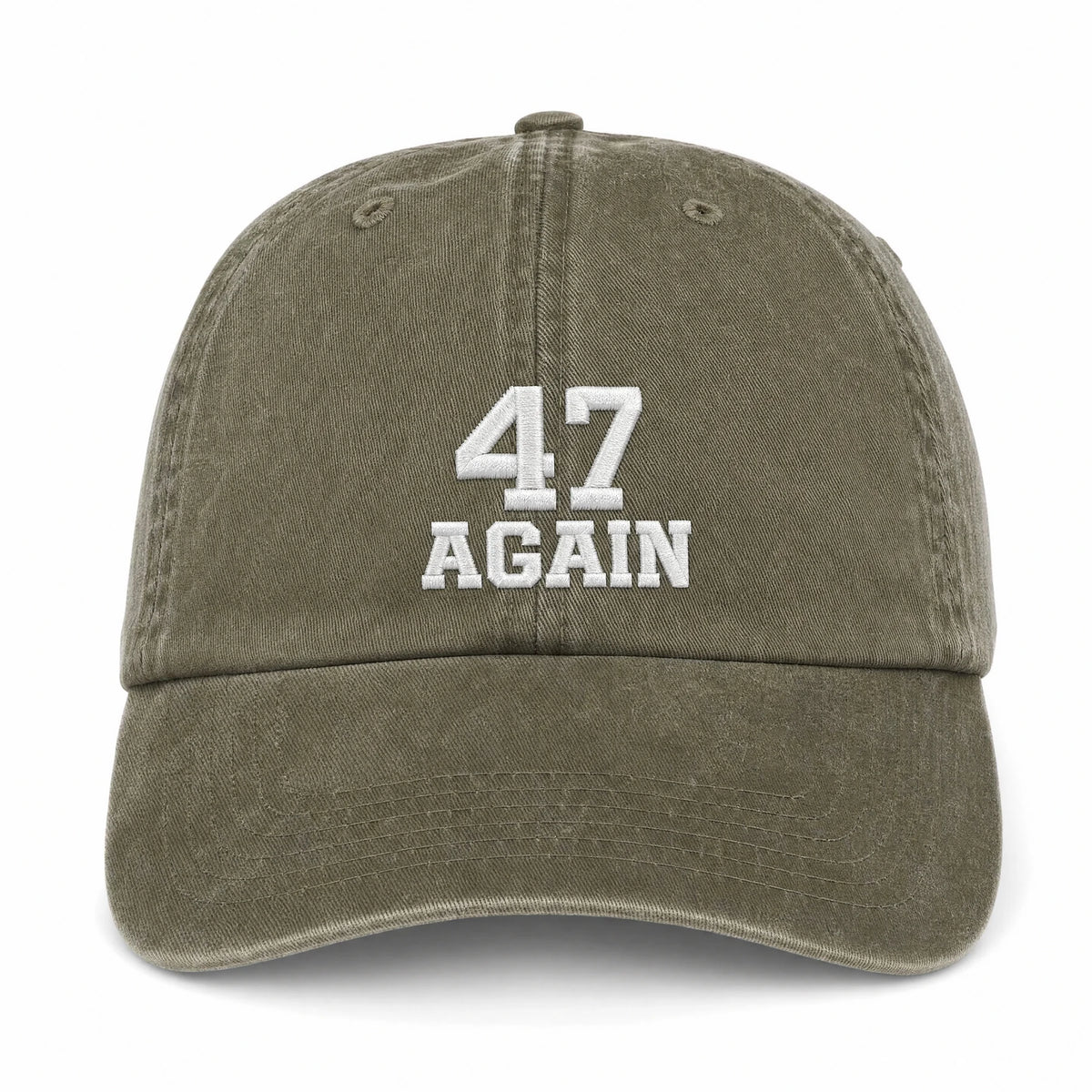47 Again Pigment-Dyed Dad Hat unstructured crown